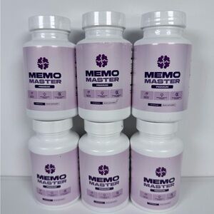 6-Pack Memo Master Capsules, MemoMaster for Brain Health Support - 180 Capsules